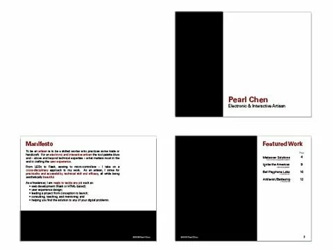 Portfolio pages 1-3